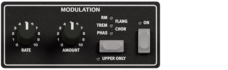 Nord Organ 3 Modulation effects panel
